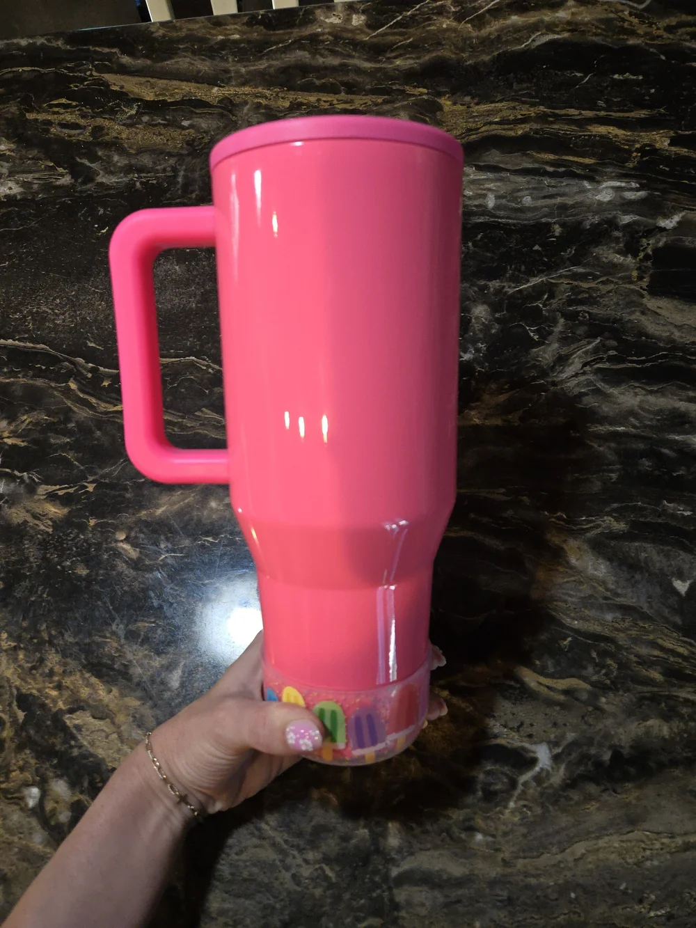 HydroJug Hot Pink Travel Tumbler 40oz